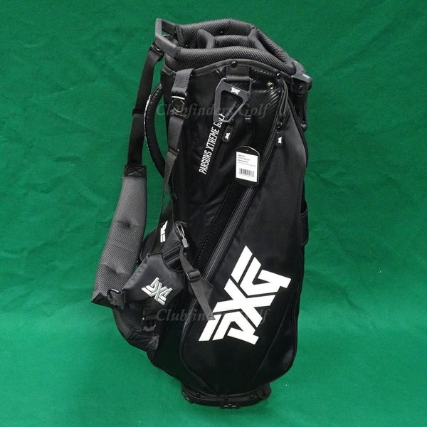 MINT PXG 2020 Black/White Carry Stand Bag w/ Raincover