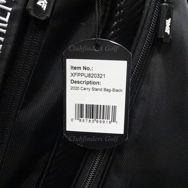 MINT PXG 2020 Black/White Carry Stand Bag w/ Raincover