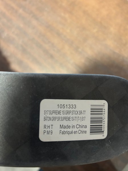 Senior Bauer Supreme 1S Right Handed 77 Flex Hockey Stick PM9 (New)