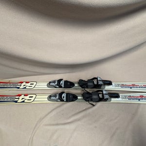 Unisex All Mountain 148 cm Dynastar Omeglass 64 Skis With Bindings (Used)