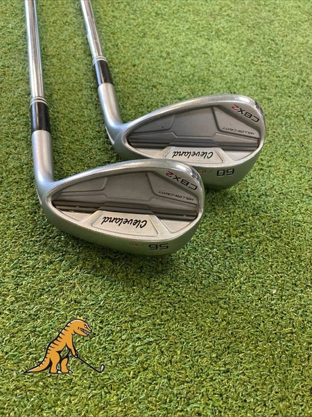 Used RH Cleveland CBX 2 Wedge Set 56*, 60* Dynamic Gold 115 Steel
