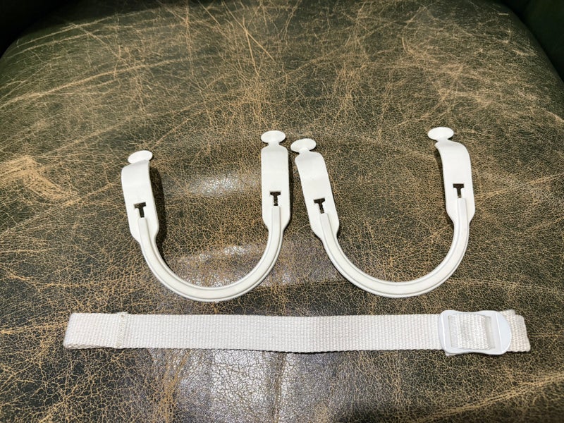White Bauer Ear loops And Strap (New)
