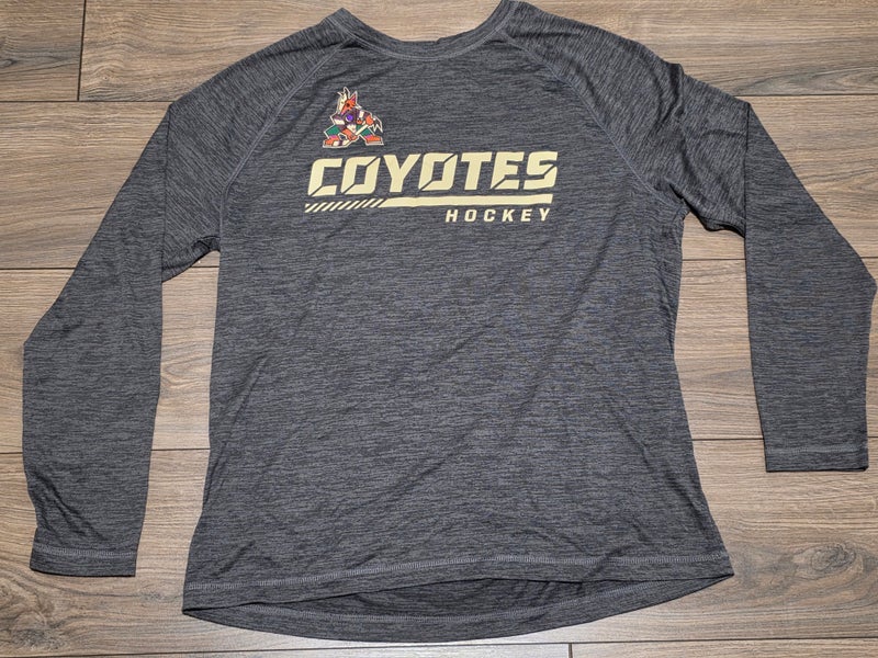 Arizona Coyotes Utah Hockey Club Long Sleeved Gray Fanatics Performance Shirt XL NEW