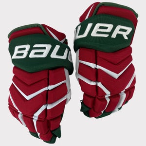 Pro Stock New 14" Bauer Supreme TotalOne NXG New Jersey Devils Heritage Greene Hockey Gloves