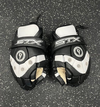 Used STX VORTEX Lacrosse Gloves Mens Black 13" 11849-S000026762