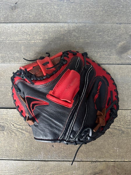 Champro CPX Mid Size 33.5" Baseball Catchers Mitts Left Hand Throw Red Black