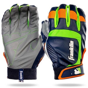 New Franklin SHOK-SORB BATTING GLOVES YTH MD NVY 11860-FRA20927F2