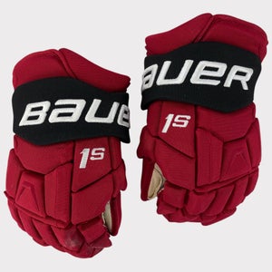 Pro Stock Used 14" Bauer Supreme 1s New Jersey Devils Palmieri Hockey Gloves