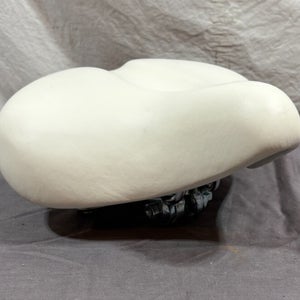 Cionlli Boxer White Spring Padded Cruiser Bike Saddle Seat White NEW