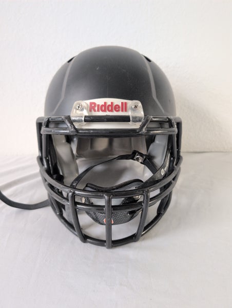 Large Adult Riddell Speed Black Helmet (Used)