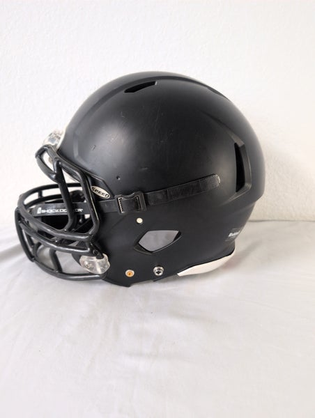 Large Adult Riddell Speed Black Helmet (Used)