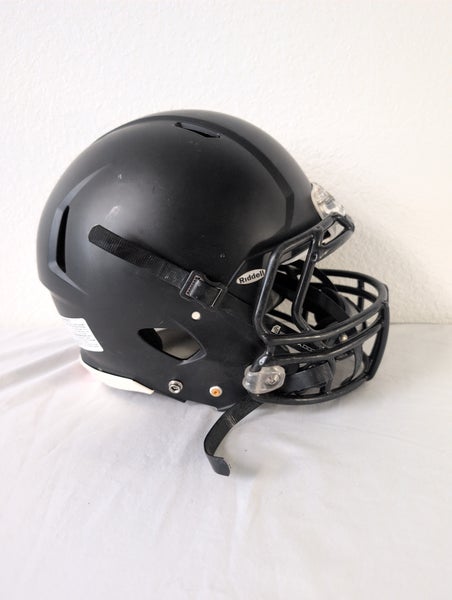 Large Adult Riddell Speed Black Helmet (Used)
