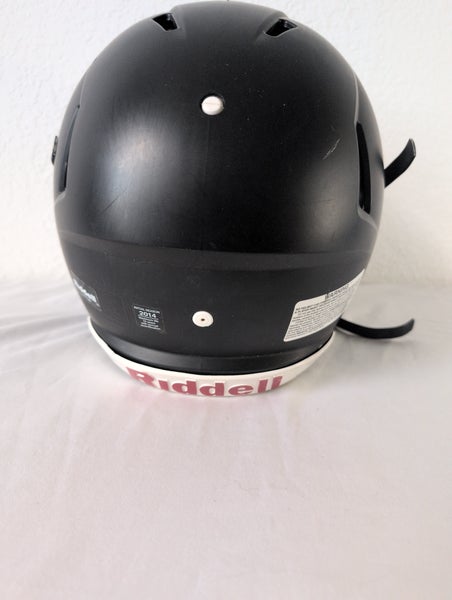 Large Adult Riddell Speed Black Helmet (Used)