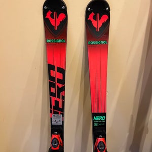 Men's 2025 Racing 149 cm Rossignol Hero Athlete SL Skis With Bindings Max Din 10 (Used)
