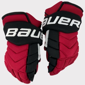 Pro Stock Used 15" Bauer Supreme TotalOne NXG The Ohio State University Buckeyes Hockey Gloves