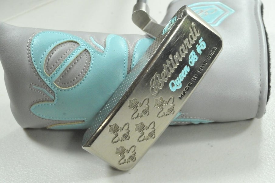 Bettinardi 2019 Queen B 5 Champagne Silver 34" Putter RH Steel w/ Cover # 192501