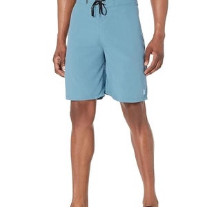 Hurley One Only 2.0 21 Boardshorts Men's 32 Noise Aqua Drawstring Swimwear QLW58