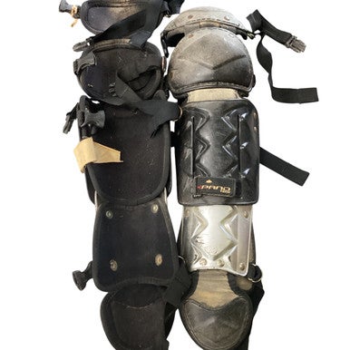Used EXPAND TECH SHIN GUARDS Catchers Leg Guards Black Youth 11760-S000074524