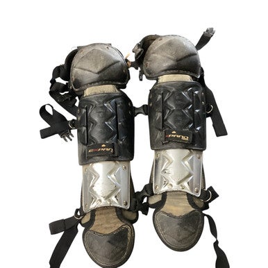 Used EXPAND TECH SHIN GUARDS Catchers Leg Guards Black Youth 11760-S000074524