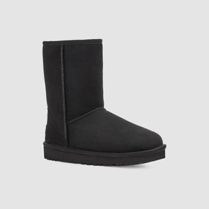 UGG Classic Short II 1016223-BLK Women's US 6 Black 17mm Twinface Boots FL3569