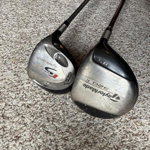 TaylorMade 320 Ti Driver and R5 3 Fairway Wood Golf Club Combo