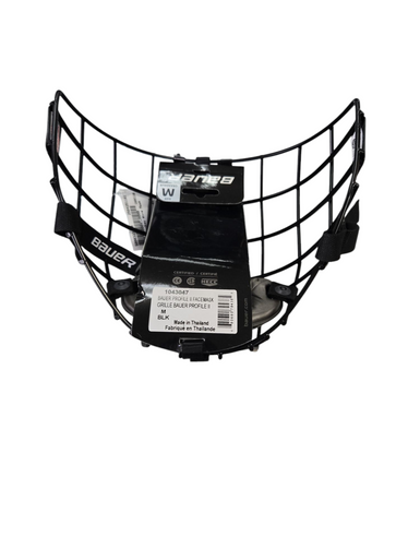 Used Bauer Hockey Wire Mask Black One Size 11617-S000323408