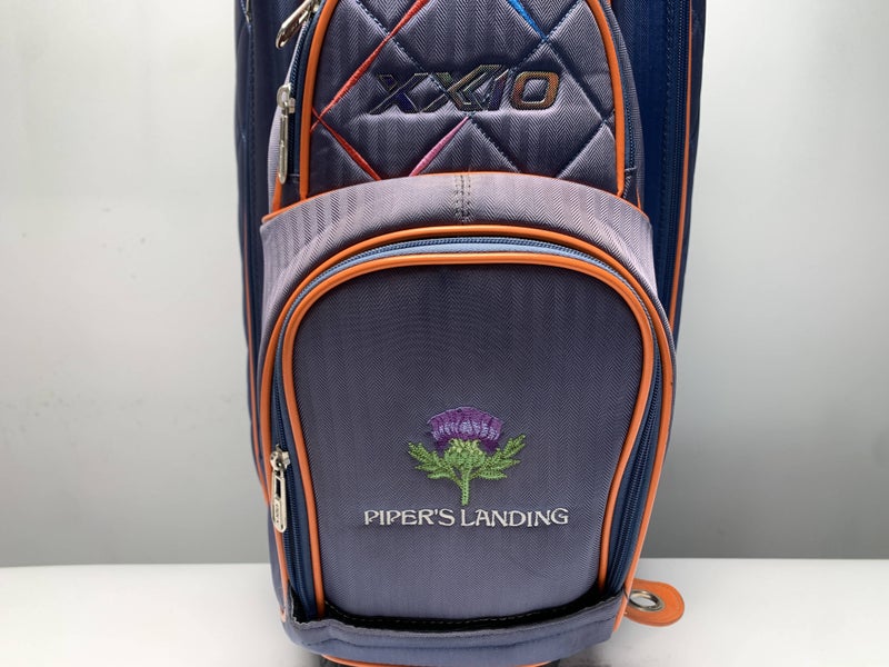 XXIO Lightweight Cart Bag Blue 15-Way Divide Single Strap Golf Bag