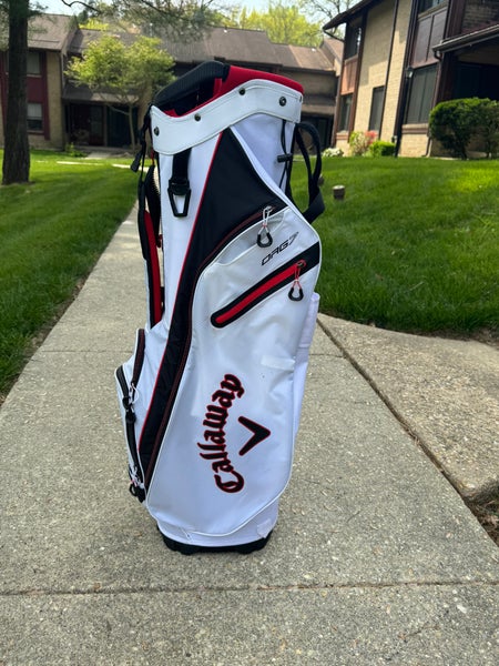 Callaway ORG 7 Cart Golf Bag White/Red/ Black