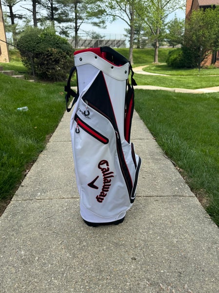 Callaway ORG 7 Cart Golf Bag White/Red/ Black