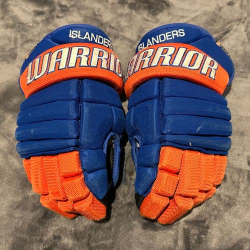 Warrior Alpha Pro Stock/Team Issued Gloves - Junior 12” - NY Islanders