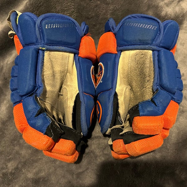 Warrior Alpha Pro Stock/Team Issued Gloves - Junior 12” - NY Islanders