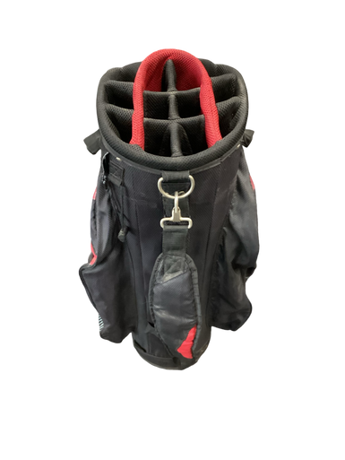 Used Top Flite VALUABLES Mens Cart Bag Black And Red 11613-S000157939