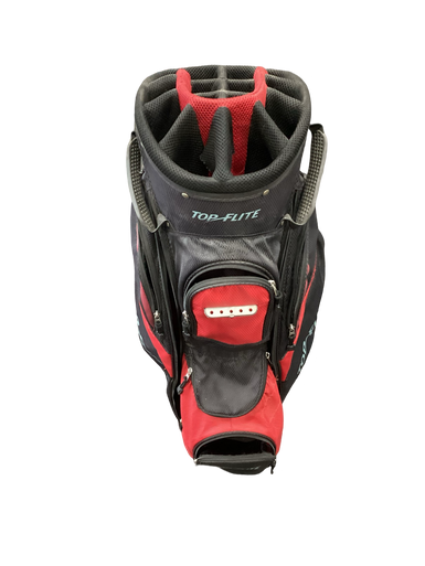 Used Top Flite VALUABLES Mens Cart Bag Black And Red 11613-S000157939