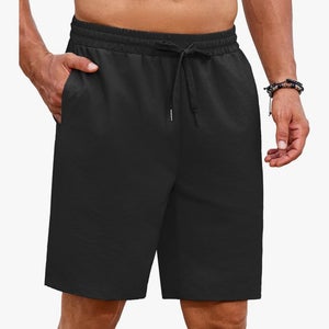 COOFANDY Nylon Shorts Beach Elastic Waist Drawstring Lightweight 3 pockets