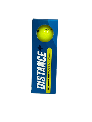 New Taylormade Distance+ Yellow 3 Ball - Golf Ball Sleeve 11692-S000134714