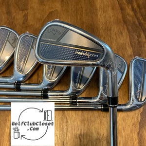Brand New Callaway Paradym Iron Set / 4-PW Regular Flex Steel Shafts