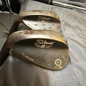 Men's Titleist 2009 Spin Milled  Black Nickel Left Hand Wedge (Used) 56