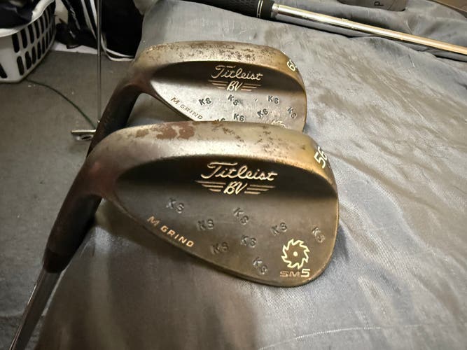 Men's Titleist 2009 Spin Milled Black Nickel Left Hand Wedge (Used) 56