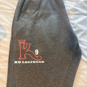 Gray K9 Lacrosse Men's Joggers SM (New)