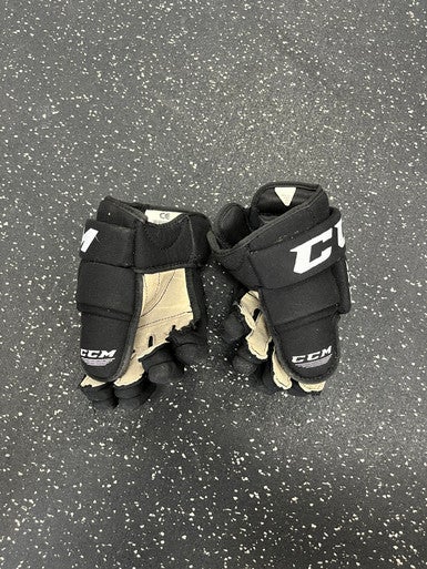 Used CCM 4R II Junior Gloves Black 10" 11849-S000026812
