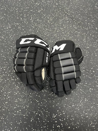 Used CCM 4R II Junior Gloves Black 10" 11849-S000026812