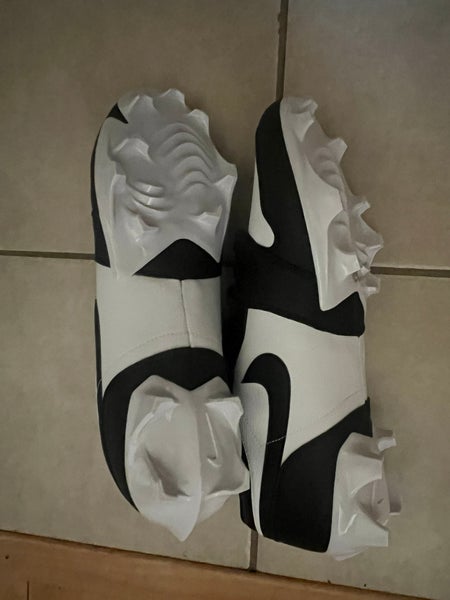 Nike Air Jordan 1  Low TD Panda Black White Men's 16 Football Cleats FJ6245-100