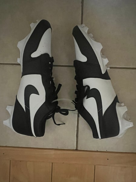 Nike Air Jordan 1  Low TD Panda Black White Men's 16 Football Cleats FJ6245-100