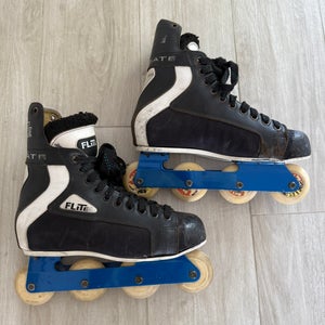 Inline Hockey Player Skates