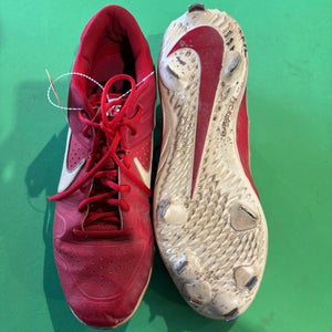 Red Men's Size 13.0 (W 14.0) Adult Nike Alpha huarache elite 3 low Low Top Footwear Metal (Used)