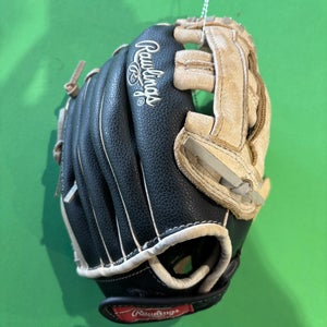 Black Rawlings Playmaker Series Right Hand Throw Baseball Glove 10.5" (Used)