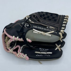 Black Rawlings WFP115 Right Hand Throw Softball Glove 11.5"
