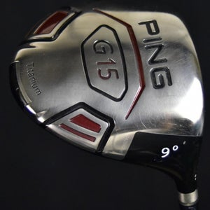PING G15 TITANUM DRIVER LOFT:9 SHAFT:STIFF LENGHT:45IN RIGHT HANDED