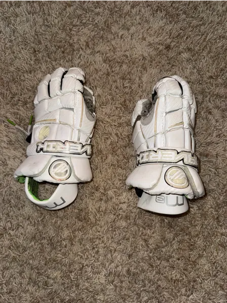 Maverik M3 Youth Lacrosse Gloves Size 10” White