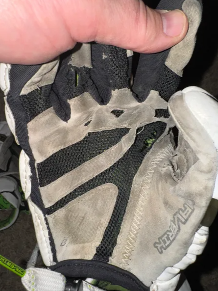 Maverik M3 Youth Lacrosse Gloves Size 10” White